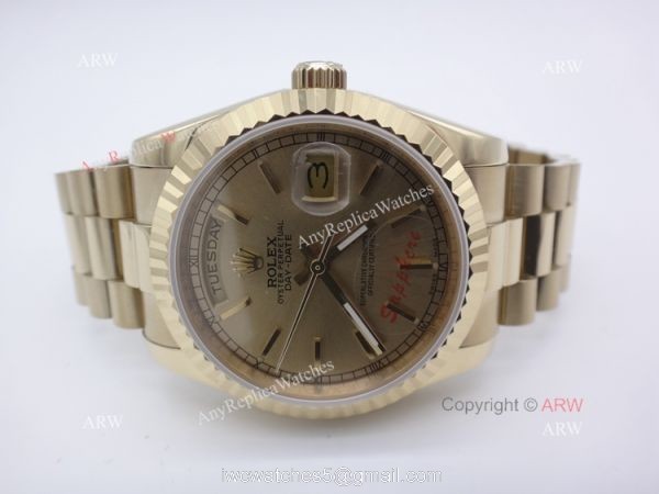 Rolex Yellow Gold President Band Day-Date Mens Copy Watch Rolex Yellow Gold President Band Day-Date Mens Copy Watch