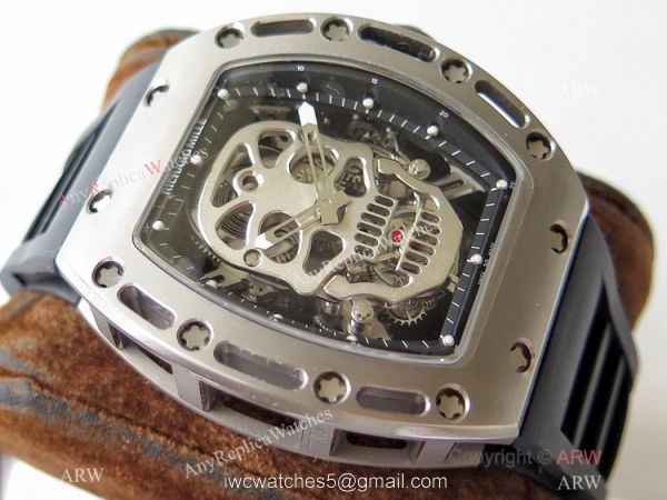 Swiss 1:1 Richard Mille RM052 Titanium Skeleton Replica Watch 43mm Swiss 1:1 Richard Mille RM052 Titanium Skeleton Replica Watch 43mm