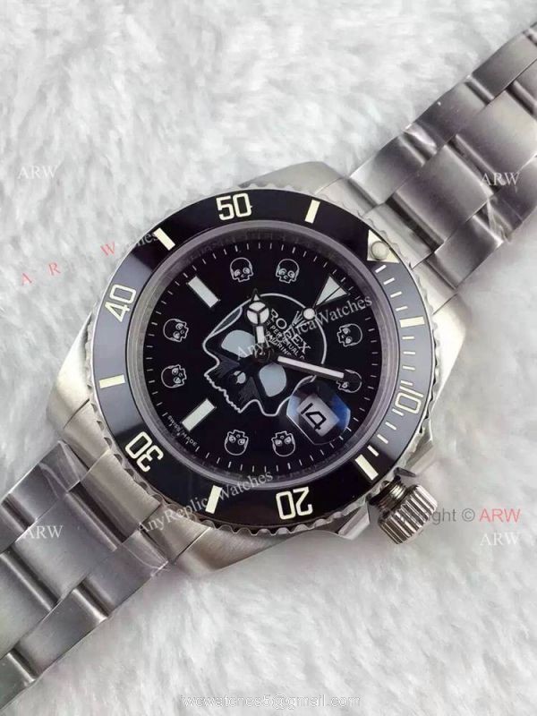 High Quality Rolex Submariner Date Black Ceramic Watch: Rolex Skull Watch High Quality Rolex Submariner Date Black Ceramic Watch: Rolex Skull Watch