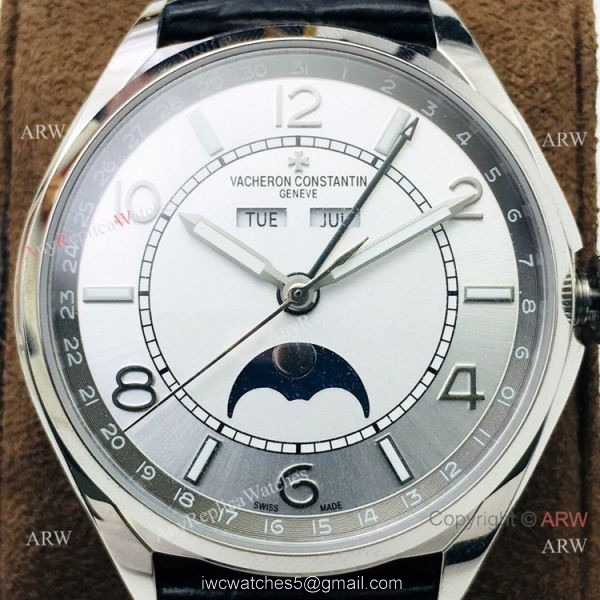 Grade 1A Copy Vacheron Constantin Fiftysix 2460QCL Watch Silver Dial 40mm Grade 1A Copy Vacheron Constantin Fiftysix 2460QCL Watch Silver Dial 40mm