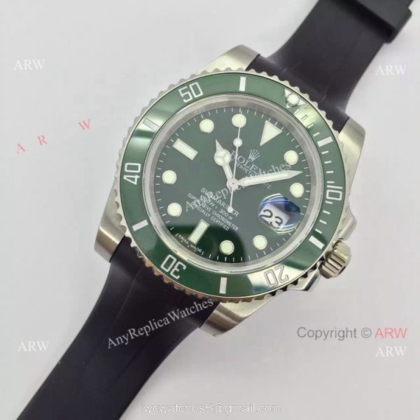 NEW UPGRADED Rolex Submariner Hulk Replica Replica Watch: SS Black Rubber strap NEW UPGRADED Rolex Submariner Hulk Replica Replica Watch: SS Black Rubber strap