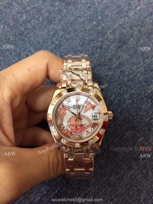 High quality Rolex Rose Gold Masterpiece Ladies Replica Watch High quality Rolex Rose Gold Masterpiece Ladies Replica Watch