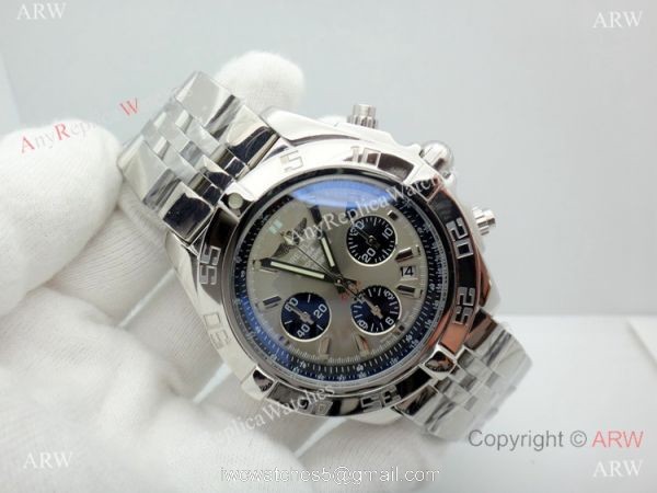 Breitling Chronomat B01 Stainless Steel Replica Watch Gray Dial Breitling Chronomat B01 Stainless Steel Replica Watch Gray Dial