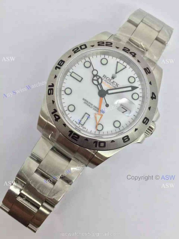 NEW UPGRADED Replica Rolex Explorer II 42mm White Face Noob Factory 2836 NEW UPGRADED Replica Rolex Explorer II 42mm White Face Noob Factory 2836