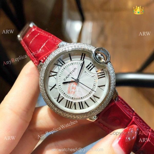 Copy Ballon Bleu de Cartier Watch Lady 36mm Diamond Bezel Copy Ballon Bleu de Cartier Watch Lady 36mm Diamond Bezel