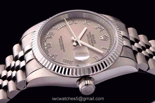 ROLEX DATEJUST SWISS ETA 3135 AUTOMATIC WATCH GRAY FACE ROLEX DATEJUST SWISS ETA 3135 AUTOMATIC WATCH GRAY FACE