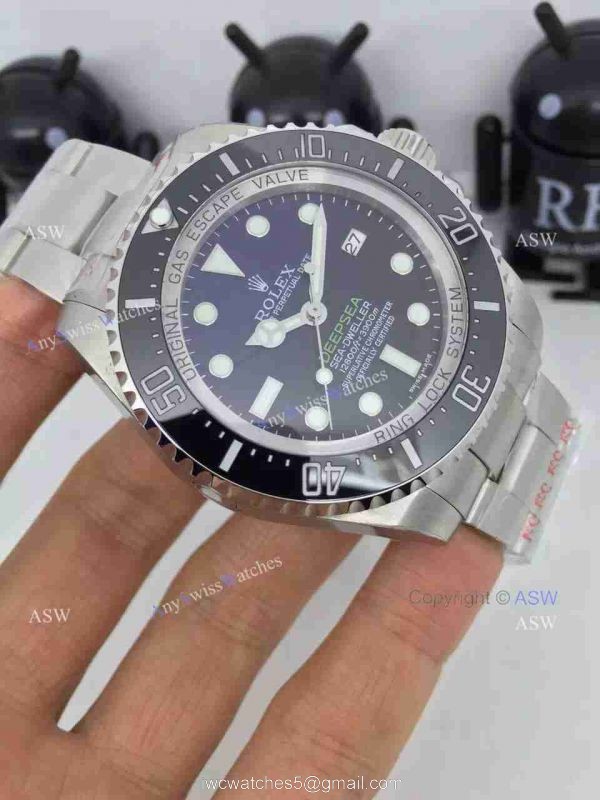 NEW UPGRADED Swiss ETA2836 Rolex Deepsea Blue Replica Watch Noob V7 NEW UPGRADED Swiss ETA2836 Rolex Deepsea Blue Replica Watch Noob V7