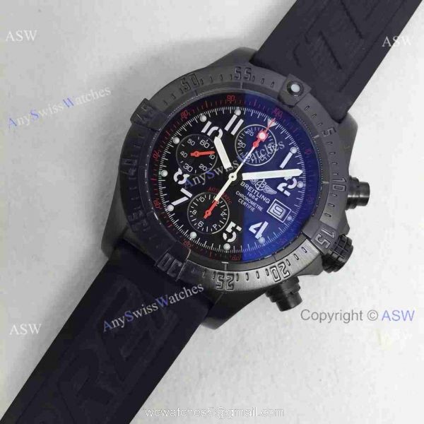 Swiss Replica Breitling Super Avenger 48mm Mens Watch ALL Black Swiss Replica Breitling Super Avenger 48mm Mens Watch ALL Black