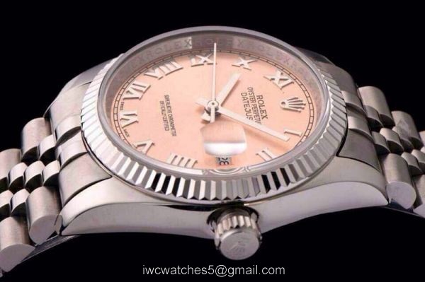ROLEX DATEJUST SWISS ETA3135 WATCH PINK Roman FACE ROLEX DATEJUST SWISS ETA3135 WATCH PINK Roman FACE