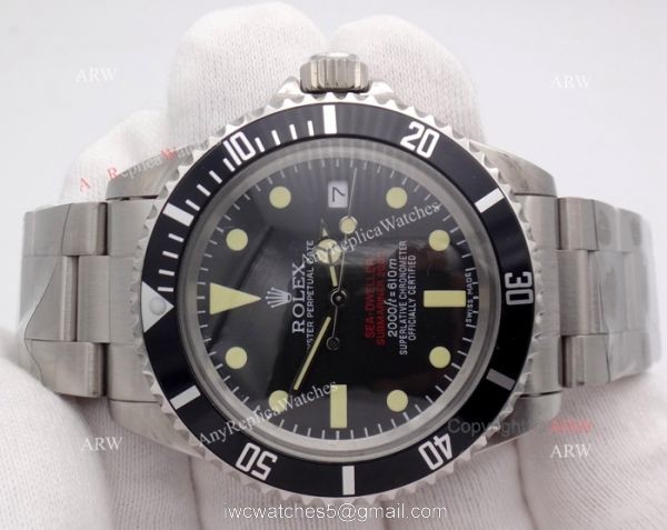 Vintage Rolex SEA-DWELLER Black Dial Automatic Movement 40mm Watch Vintage Rolex SEA-DWELLER Black Dial Automatic Movement 40mm Watch