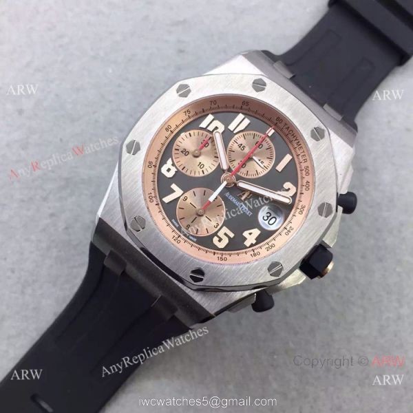 Swiss 3126 Audemars Piguet Replica Watch SS Rose Gold Inner Rubber Strap Swiss 3126 Audemars Piguet Replica Watch SS Rose Gold Inner Rubber Strap