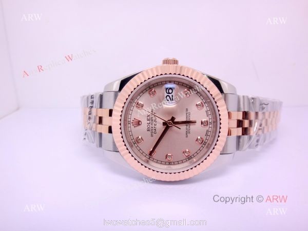 Copy Rolex Datejust 41mm 2-Tone Rose Gold Diamond Men Watch 41mm Copy Rolex Datejust 41mm 2-Tone Rose Gold Diamond Men Watch 41mm