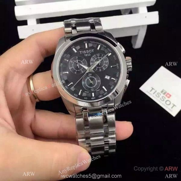 Tissot Stainless Steel Black Dial Replica Watch T035 Tissot Stainless Steel Black Dial Replica Watch T035