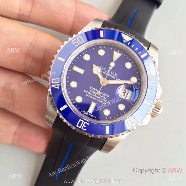 New Upgraded Copy Submariner Blue Dial Rubber B Bracelet / Rolex Rubber Strap Watch New Upgraded Copy Submariner Blue Dial Rubber B Bracelet / Rolex Rubber Strap Watch