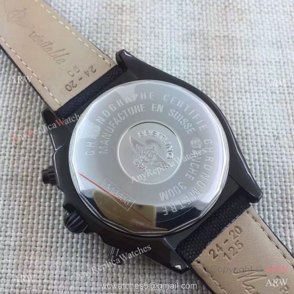 Copy Breitling Chronomat B01 Black Case Leather Strap 46mm Watch Copy Breitling Chronomat B01 Black Case Leather Strap 46mm Watch