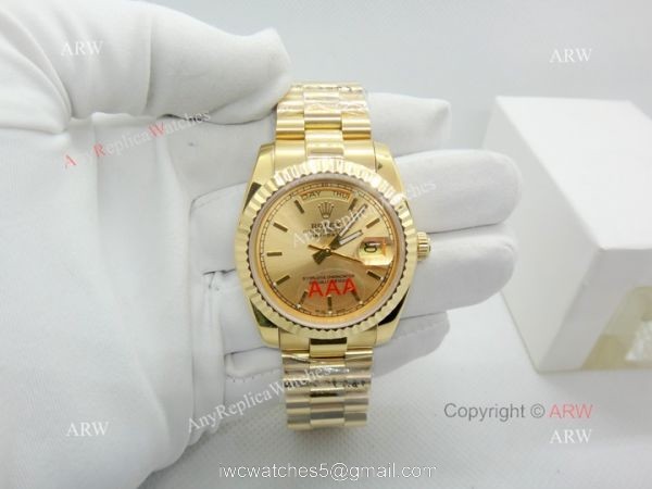 36mm Rolex Day Date Yellow Gold Replica Watches Worldwide Shipping 36mm Rolex Day Date Yellow Gold Replica Watches Worldwide Shipping