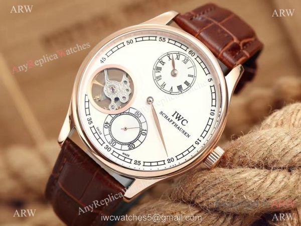High Quality IWC Tourbillon Portuguese Watch Rose Gold Black Dial High Quality IWC Tourbillon Portuguese Watch Rose Gold Black Dial