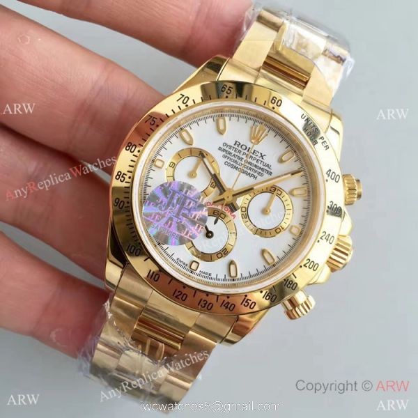 JF Replica Rolex Daytona Yellow Gold White Dial 7750 Automatic Gold Rolex Daytona Replica Watch JF Replica Rolex Daytona Yellow Gold White Dial 7750 Automatic Gold Rolex Daytona Replica Watch