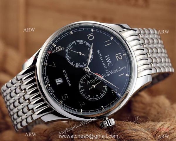 Replica IWC Portuguese 7 Days Stainless Steel White Face Mens Watch Replica IWC Portuguese 7 Days Stainless Steel White Face Mens Watch