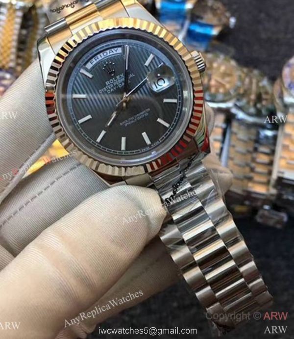 Rolex Presidential 41mm Replica Watch DDII Stainless Steel Gray Dial Rolex Presidential 41mm Replica Watch DDII Stainless Steel Gray Dial