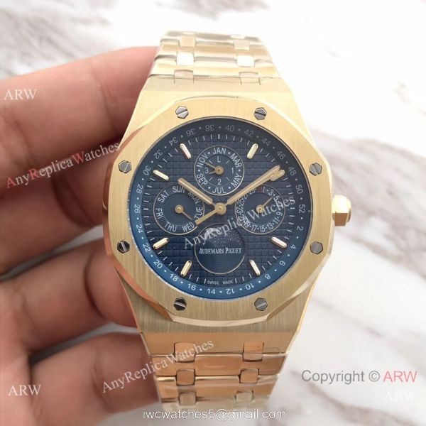 Audemars Piguet Royal Oak Perpetual Calendar Replica Yellow Gold Watch Audemars Piguet Royal Oak Perpetual Calendar Replica Yellow Gold Watch