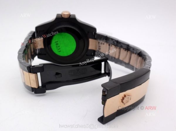 High Quality Solid Black Rolex Submariner Watch 2-Tone Rose Gold Black Ceramic Eezel High Quality Solid Black Rolex Submariner Watch 2-Tone Rose Gold Black Ceramic Eezel