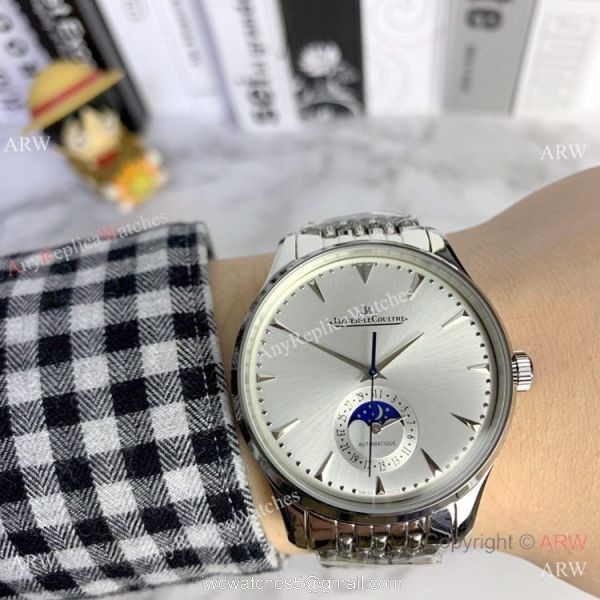 Clone Jaeger LeCoultre Master Ultra Thin Moon Men Watch 43mm Clone Jaeger LeCoultre Master Ultra Thin Moon Men Watch 43mm