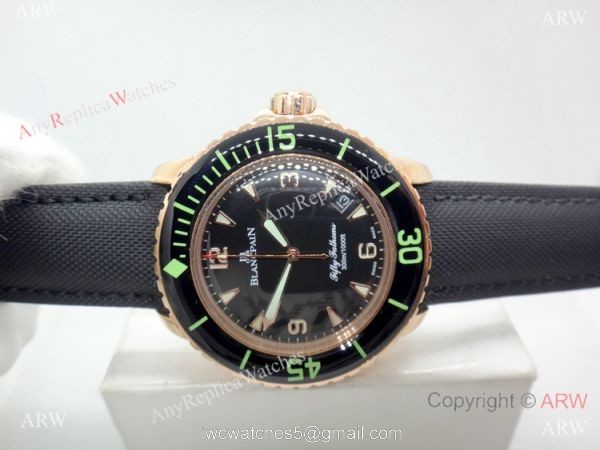 Swiss Quality Replica Blancpain Fifty Fathoms Men Watch Rose Gold Swiss Quality Replica Blancpain Fifty Fathoms Men Watch Rose Gold