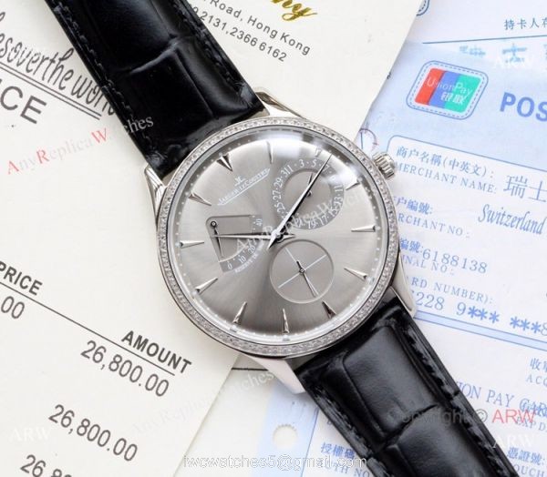 Jaeger-LeCoultre Master Ultra Thin Reserve de Marche Watches Diamond Bezel Blue Dial Jaeger-LeCoultre Master Ultra Thin Reserve de Marche Watches Diamond Bezel Blue Dial
