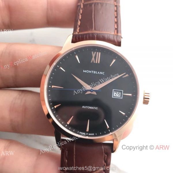 Swiss Quality Montblanc Meisterstuck Watch Swiss 9015 Rose Gold 40mm Swiss Quality Montblanc Meisterstuck Watch Swiss 9015 Rose Gold 40mm