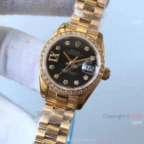 New Datejust Rolex Presidential Diamond Bezel Replica watch 26mm New Datejust Rolex Presidential Diamond Bezel Replica watch 26mm