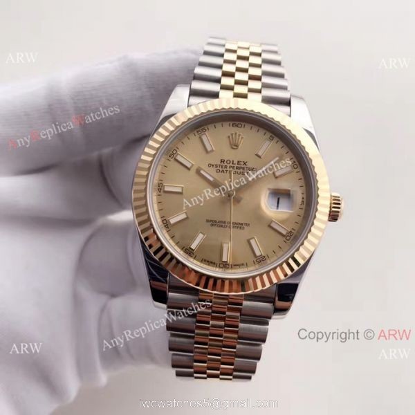 (EW) Replica Datejust 2 Rolex Gold Jubilee watch Gold Face ETA3255 (EW) Replica Datejust 2 Rolex Gold Jubilee watch Gold Face ETA3255