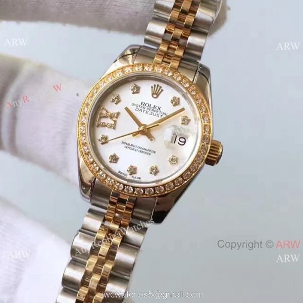 New Style Rolex Datejust Jubilee Replica Watch Two Tone Women Size New Style Rolex Datejust Jubilee Replica Watch Two Tone Women Size