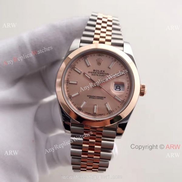 (EW) Rolex Everose Replica Watch 41mm Datejust II Rose Gold Dial Smooth Bezel (EW) Rolex Everose Replica Watch 41mm Datejust II Rose Gold Dial Smooth Bezel