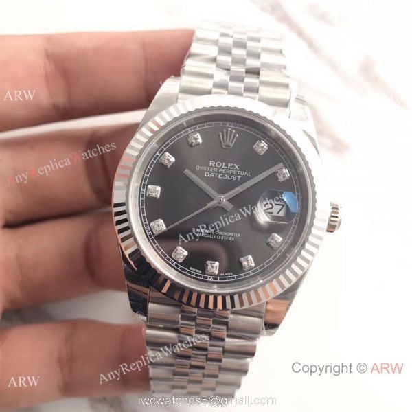 (EW) AAA Rolex Datejust II SS Jubilee Band Rhodium Diamond Dial Watch ETA3255 (EW) AAA Rolex Datejust II SS Jubilee Band Rhodium Diamond Dial Watch ETA3255