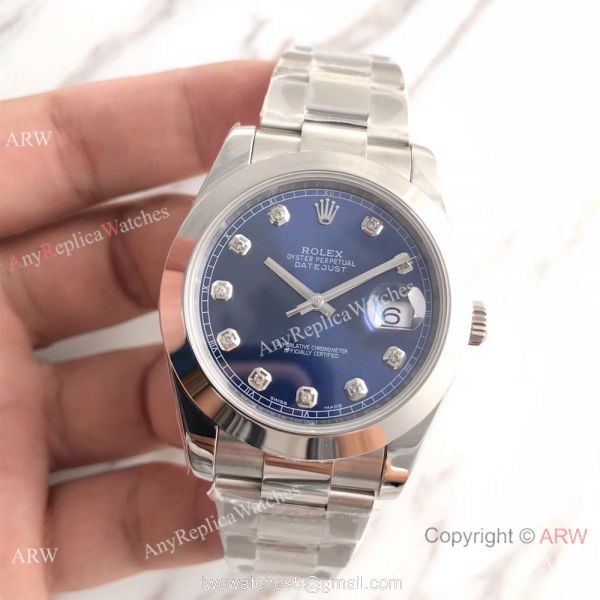 UPGRADED Rolex Datejust II Blue Dial Stainless Steel Oyster Watch BP Factory Rolex UPGRADED Rolex Datejust II Blue Dial Stainless Steel Oyster Watch BP Factory Rolex
