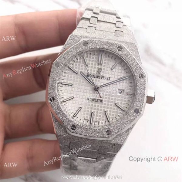 JF Factory Newest Audemars Piguet For Sale SS Frosted White Face JF Factory Newest Audemars Piguet For Sale SS Frosted White Face