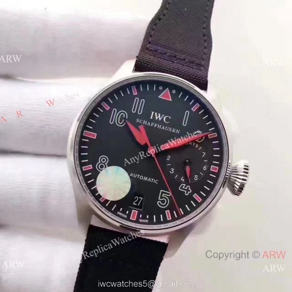 IWC Big Pilots 7 days Muhammad Ali Replica Ss Black Nylon Watch IWC Big Pilots 7 days Muhammad Ali Replica Ss Black Nylon Watch