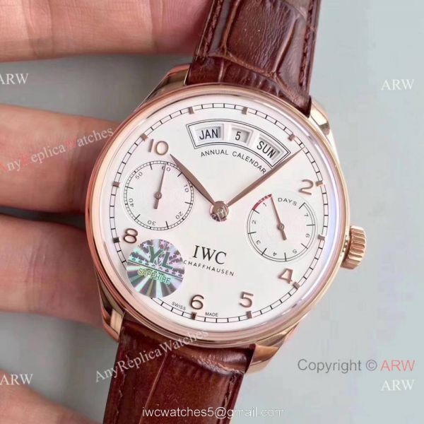 New SWISS Copy IWC Annual Calendar Automatic Watch Rose Gold New SWISS Copy IWC Annual Calendar Automatic Watch Rose Gold