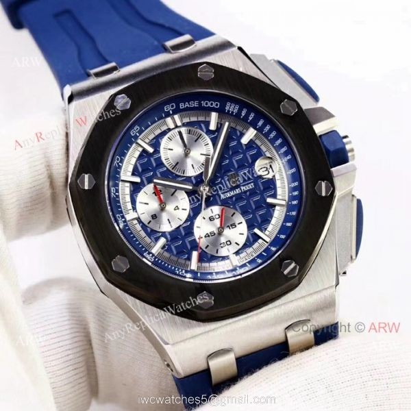 AUDEMARS PIGUET ROYAL OAK OFFSHORE SS BLUE FACE WATCH REPLICA AUDEMARS PIGUET ROYAL OAK OFFSHORE SS BLUE FACE WATCH REPLICA