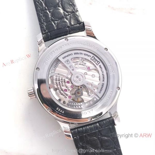 Swiss Classic Chopard L.U.C 9015 Watch SS Gray Roman Markers Swiss Classic Chopard L.U.C 9015 Watch SS Gray Roman Markers
