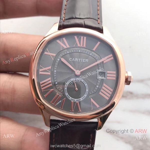Drive De Cartier WGNM0003 Rose Gold Black Roman Watch Swiss Replica Drive De Cartier WGNM0003 Rose Gold Black Roman Watch Swiss Replica