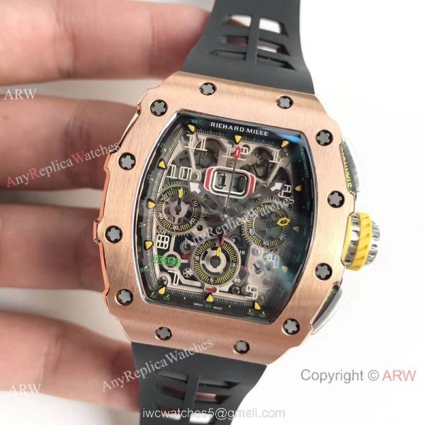 KV Factory Swiss Richard Mille RM 11-03 Flyback 7750 Watch Skeleton Dial Black Rubber KV Factory Swiss Richard Mille RM 11-03 Flyback 7750 Watch Skeleton Dial Black Rubber