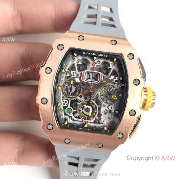 KV Factory Swiss Richard Mille RM 11-03 Rose Gold Flyback Chronograph Watch KV Factory Swiss Richard Mille RM 11-03 Rose Gold Flyback Chronograph Watch