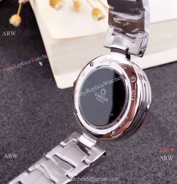 Copy Omega De Ville Ladymatic Women watch SS White MOP Face 34mm Copy Omega De Ville Ladymatic Women watch SS White MOP Face 34mm