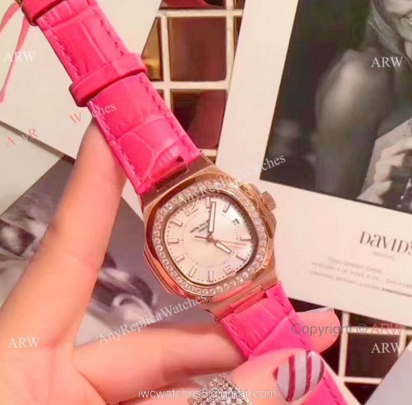 Best Quality Patek Philippe Nautilus Womens Rose Gold Diamond Watch Best Quality Patek Philippe Nautilus Womens Rose Gold Diamond Watch