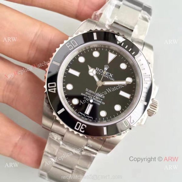 Swiss ETA3135 Rolex Submariner NO DATE Black Dial Watch Noob Factory Watches Swiss ETA3135 Rolex Submariner NO DATE Black Dial Watch Noob Factory Watches