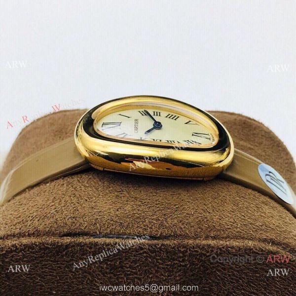 Grade 1A Replica Cartier Baignoire Gold Watch 32mm Grade 1A Replica Cartier Baignoire Gold Watch 32mm