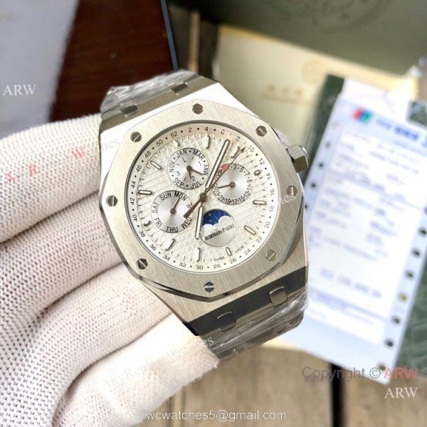 Audemars Piguet Royal Oak Perpetual Calendar Watches Stainless Steel Gray Dial Audemars Piguet Royal Oak Perpetual Calendar Watches Stainless Steel Gray Dial