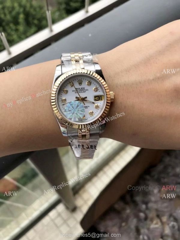 Rolex 16233 Fake Datejust 2-Tone Diamond markers Watch 31mm Rolex 16233 Fake Datejust 2-Tone Diamond markers Watch 31mm